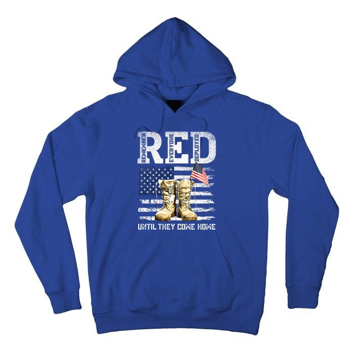 RED Friday Remember Everyone deployed every friday veterans Tall Hoodie