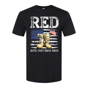 RED Friday Remember Everyone deployed every friday veterans Softstyle CVC T-Shirt