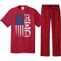 RED Friday Remember Everyone Deployed US Flag Army Vintage Pajama Set