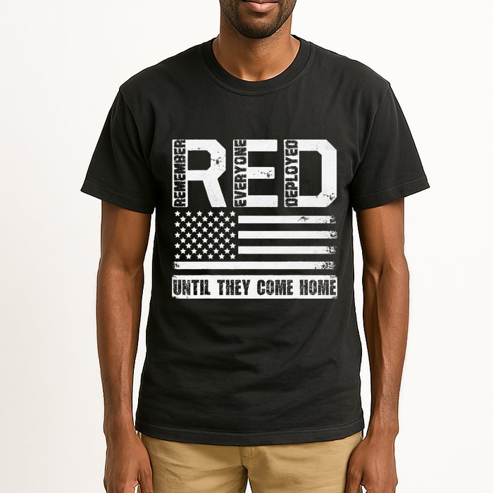 Red Friday Remember Everyone Deployed Retro Us Ar.My Military Tall T-Shirt