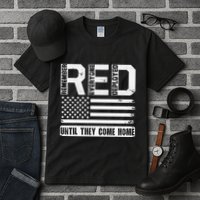 Red Friday Remember Everyone Deployed Retro Us Ar.My Military Tall T-Shirt