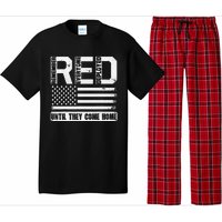 Red Friday Remember Everyone Deployed Retro Us Ar.My Military Pajama Set