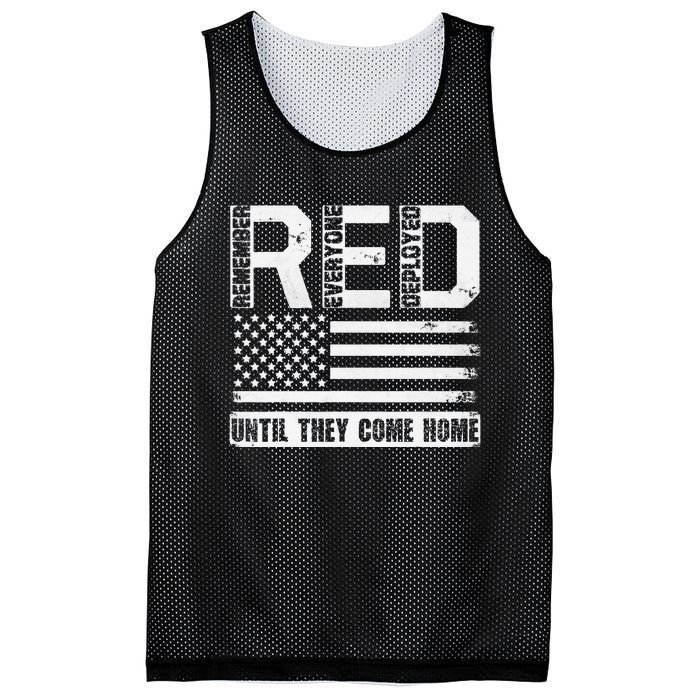 Red Friday Remember Everyone Deployed Retro Us Ar.My Military Mesh Reversible Basketball Jersey Tank