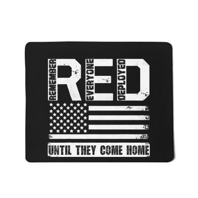 Red Friday Remember Everyone Deployed Retro Us Ar.My Military Mousepad