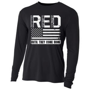 Red Friday Remember Everyone Deployed Retro Us Ar.My Military Cooling Performance Long Sleeve Crew