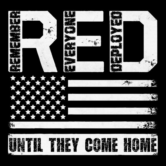 Red Friday Remember Everyone Deployed Retro Us Ar.My Military Metallic Star Ornament