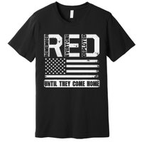 Red Friday Remember Everyone Deployed Retro Us Ar.My Military Premium T-Shirt