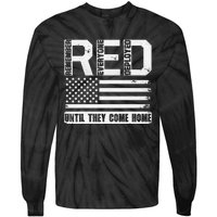 Red Friday Remember Everyone Deployed Retro Us Ar.My Military Tie-Dye Long Sleeve Shirt