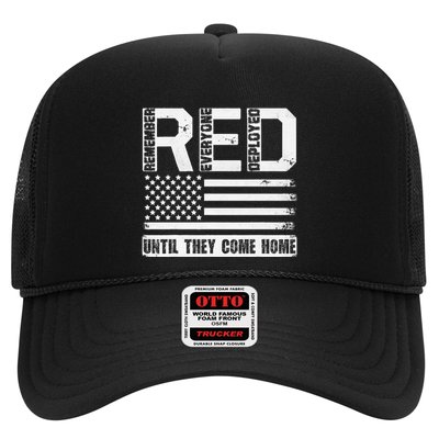 Red Friday Remember Everyone Deployed Retro Us Ar.My Military Trucker Hat
