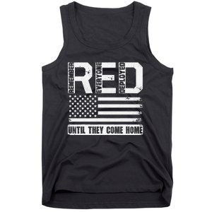 Red Friday Remember Everyone Deployed Retro Us Ar.My Military Tank Top