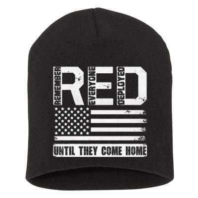 Red Friday Remember Everyone Deployed Retro Us Ar.My Military Short Acrylic Beanie