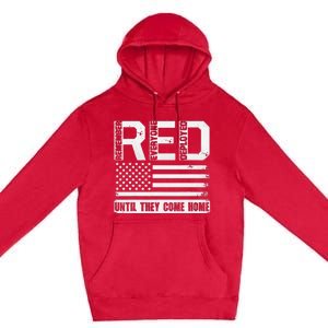 Red Friday Remember Everyone Deployed Retro Us Ar.My Military Premium Pullover Hoodie