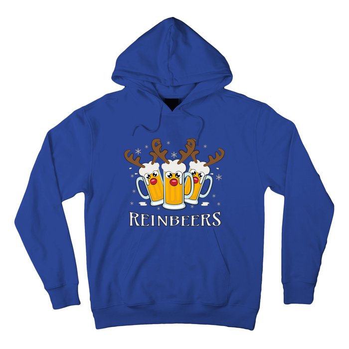 Reinbeers Funny Reindeer Beer Christmas Ing Gift Hoodie