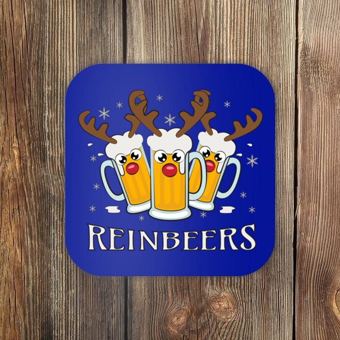 Reinbeers Funny Reindeer Beer Christmas Ing Gift Coaster