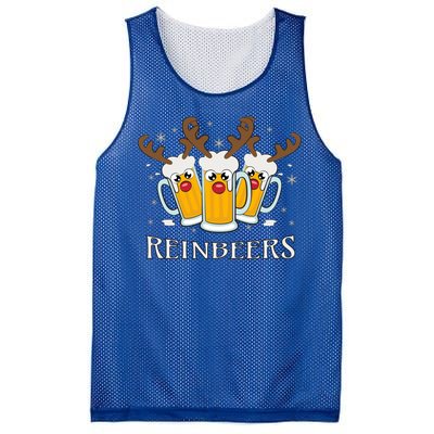 Reinbeers Funny Reindeer Beer Christmas Ing Gift Mesh Reversible Basketball Jersey Tank