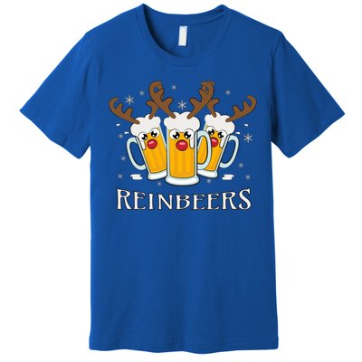 Reinbeers Funny Reindeer Beer Christmas Ing Gift Premium T-Shirt