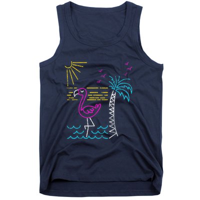 Retro Flamingo Tank Top