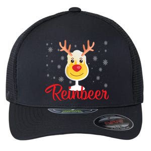 Reinbeer Funny Reindeer Beer Christmas Ing Party Xmas Cute Gift Flexfit Unipanel Trucker Cap