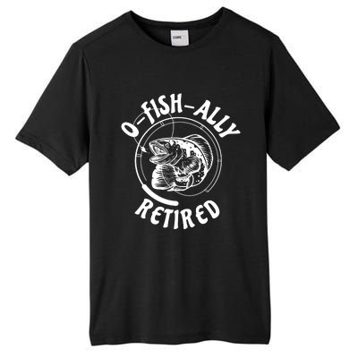 Retired Fishing Retirement Gift Tall Fusion ChromaSoft Performance T-Shirt