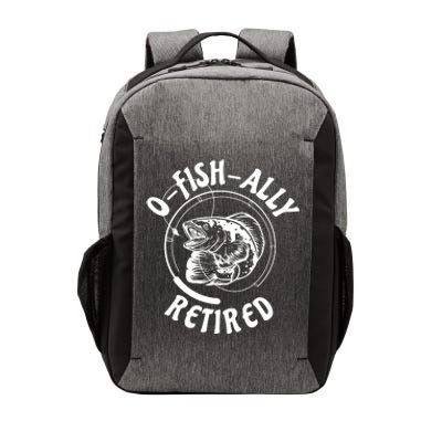 Retired Fishing Retirement Gift Vector Backpack