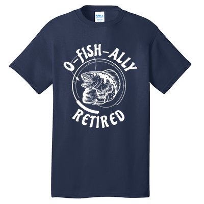 Retired Fishing Retirement Gift Tall T-Shirt