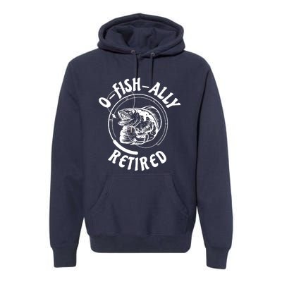 Retired Fishing Retirement Gift Premium Hoodie