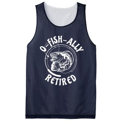 Retired Fishing Retirement Gift Mesh Reversible Basketball Jersey Tank