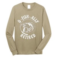 Retired Fishing Retirement Gift Long Sleeve Shirt