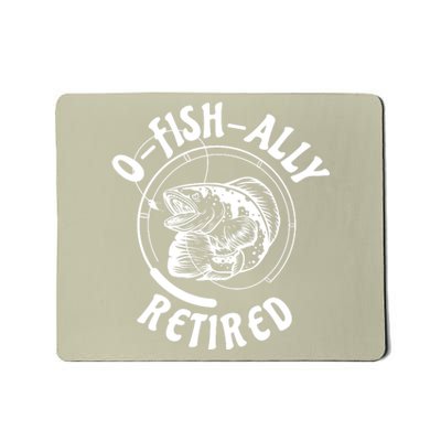 Retired Fishing Retirement Gift Mousepad