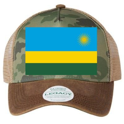 Rwanda Flag Legacy Tie Dye Trucker Hat