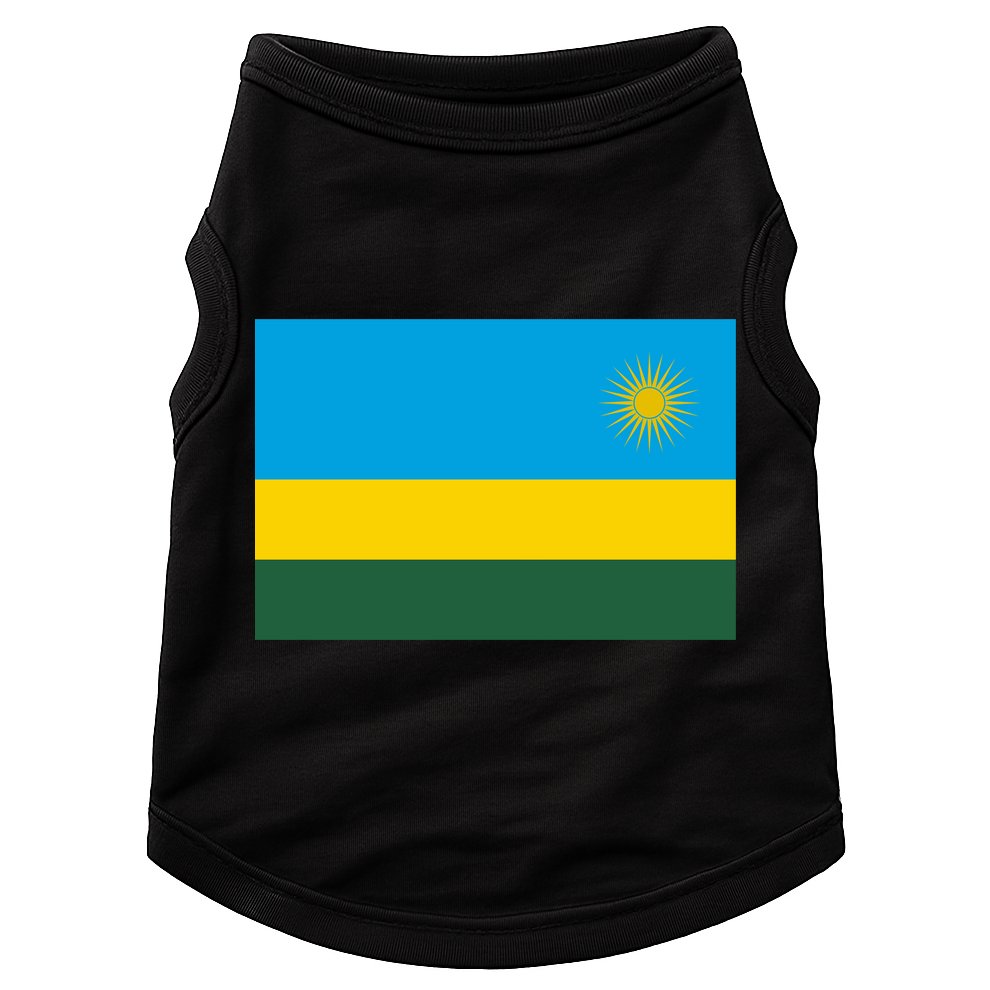 Rwanda Flag Doggie Tank