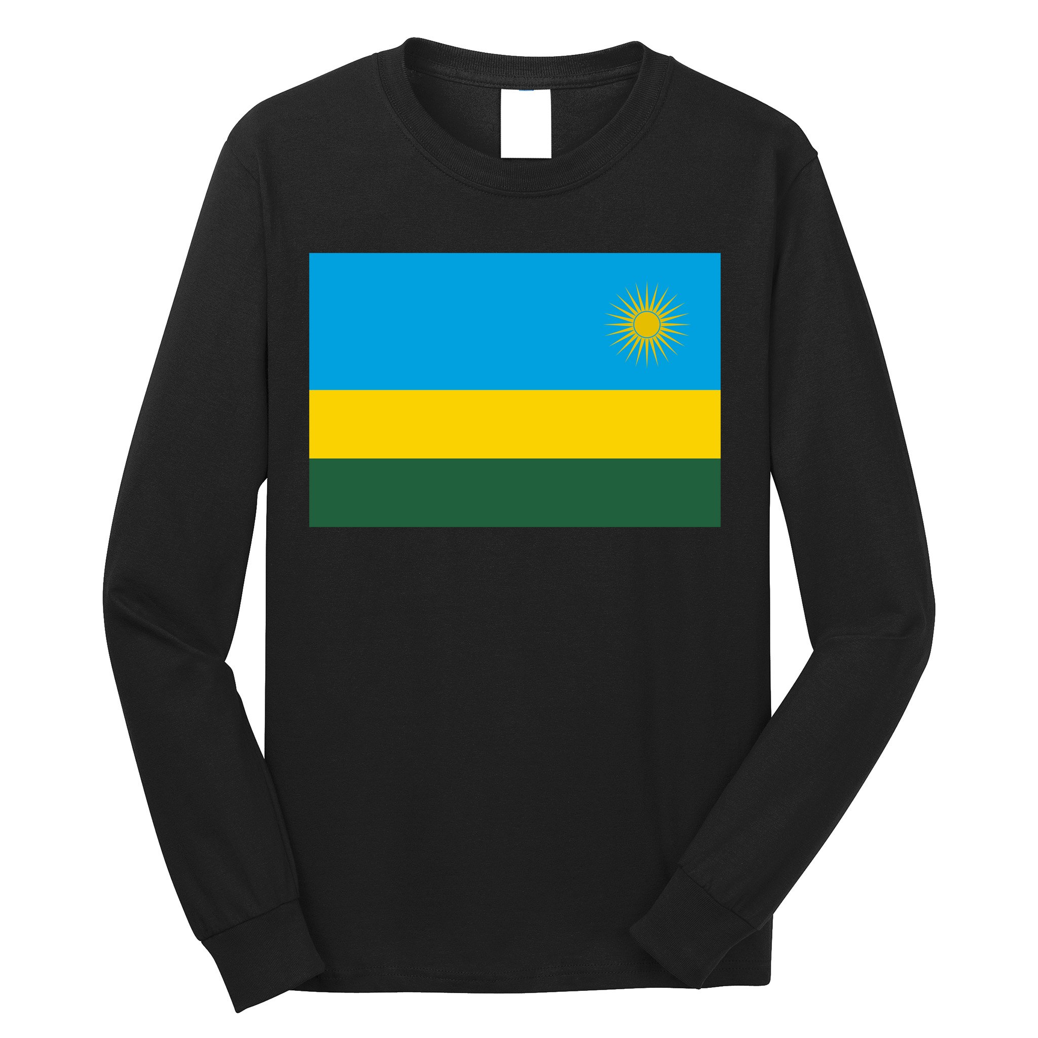 Rwanda Flag Long Sleeve Shirt