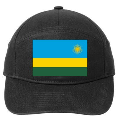 Rwanda Flag 7-Panel Snapback Hat