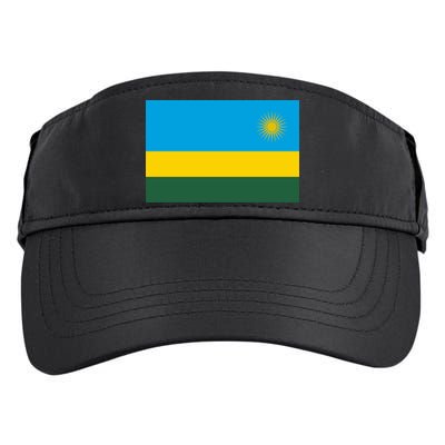 Rwanda Flag Adult Drive Performance Visor