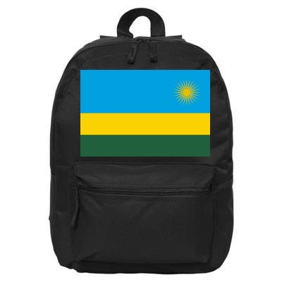 Rwanda Flag 16 in Basic Backpack