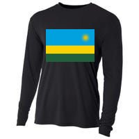 Rwanda Flag Cooling Performance Long Sleeve Crew