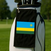 Rwanda Flag Golf Towel