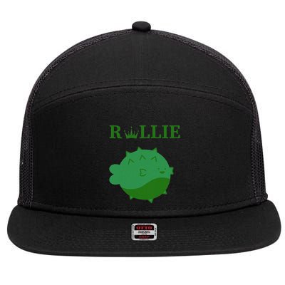 Rollie Fish 7 Panel Mesh Trucker Snapback Hat