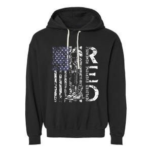 RED Friday Remember Everyone Deployed Retro US Army Military Garment-Dyed Fleece Hoodie