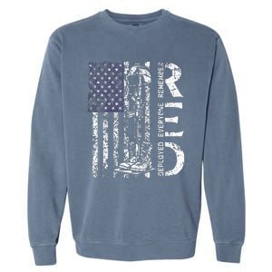 RED Friday Remember Everyone Deployed Retro US Army Military Garment-Dyed Sweatshirt