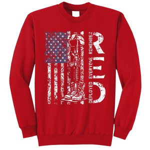 RED Friday Remember Everyone Deployed Retro US Army Military Sweatshirt