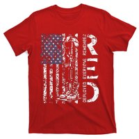 RED Friday Remember Everyone Deployed Retro US Army Military T-Shirt