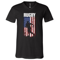 Rugbys Funny Rugby Sports RUGBY Rugby Player V-Neck T-Shirt