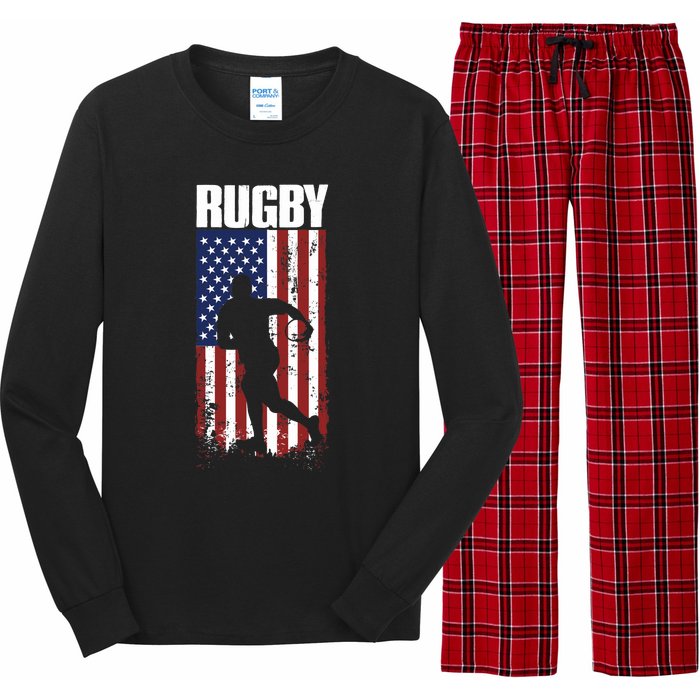 Rugbys Funny Rugby Sports RUGBY Rugby Player Long Sleeve Pajama Set