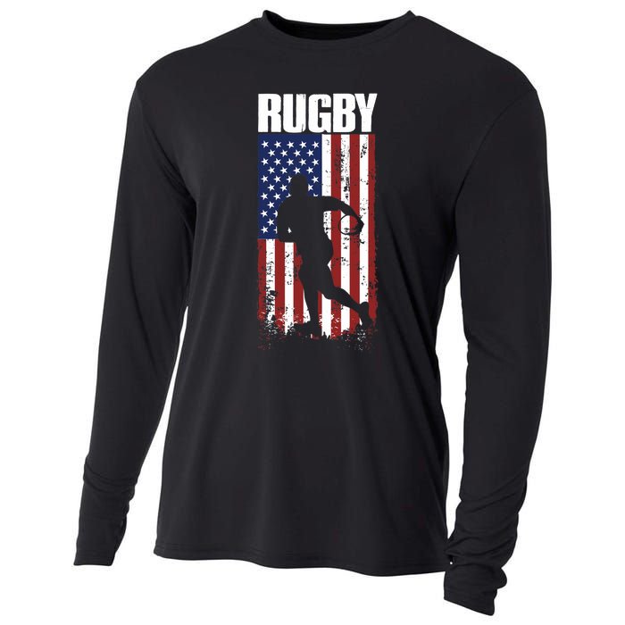 Rugbys Funny Rugby Sports RUGBY Rugby Player Cooling Performance Long Sleeve Crew