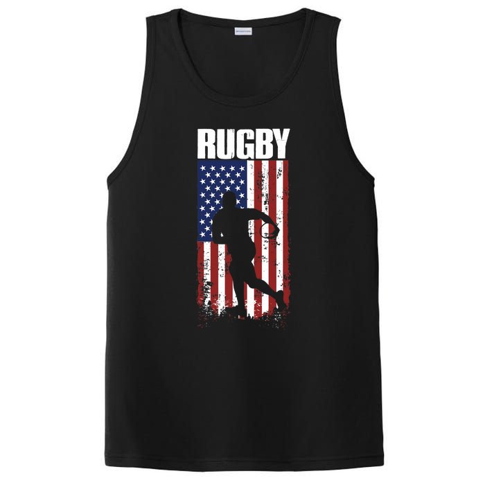 Rugbys Funny Rugby Sports RUGBY Rugby Player PosiCharge Competitor Tank