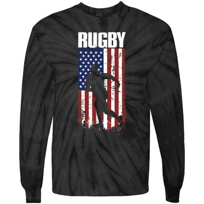 Rugbys Funny Rugby Sports RUGBY Rugby Player Tie-Dye Long Sleeve Shirt