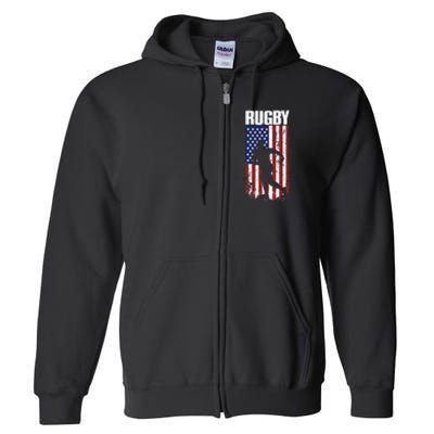 Rugbys Funny Rugby Sports RUGBY Rugby Player Full Zip Hoodie