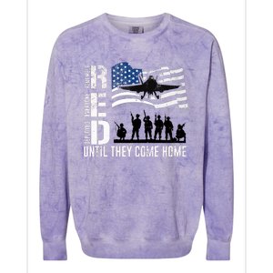 Red Friday Remember Everyone Deployed Until Come Colorblast Crewneck Sweatshirt