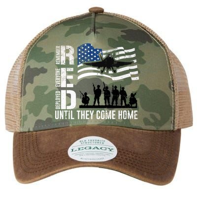 Red Friday Remember Everyone Deployed Until Come Legacy Tie Dye Trucker Hat